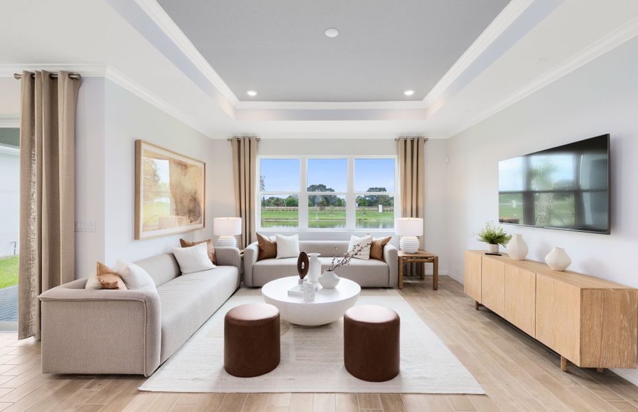 Furnished interior view inside a new home in Tohoqua, Kissimmee (Image 4).