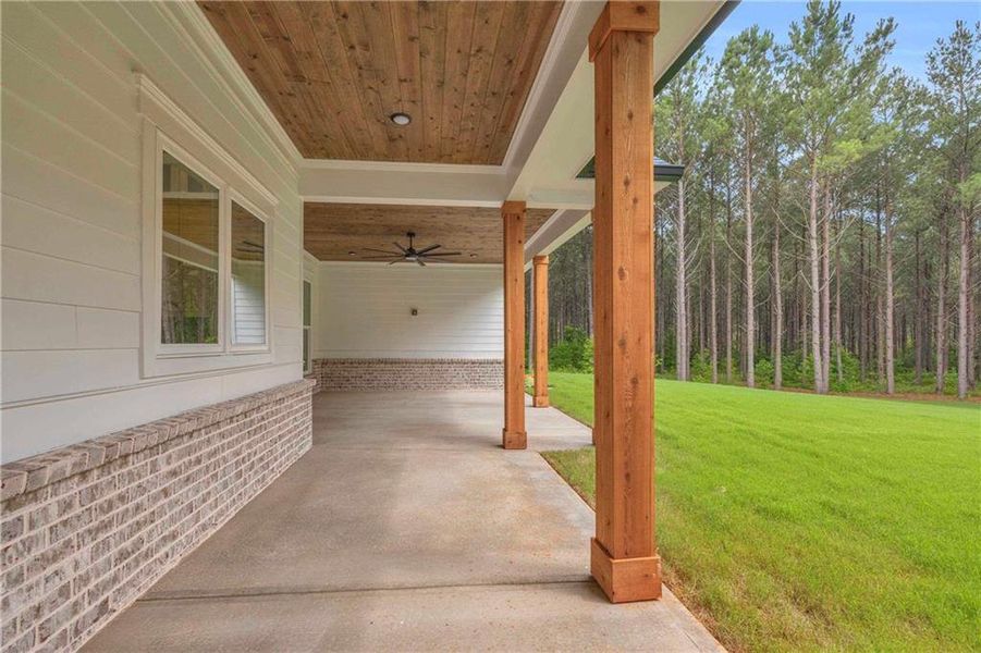 Exterior details and patio area of a home in , Monroe (Image 41).