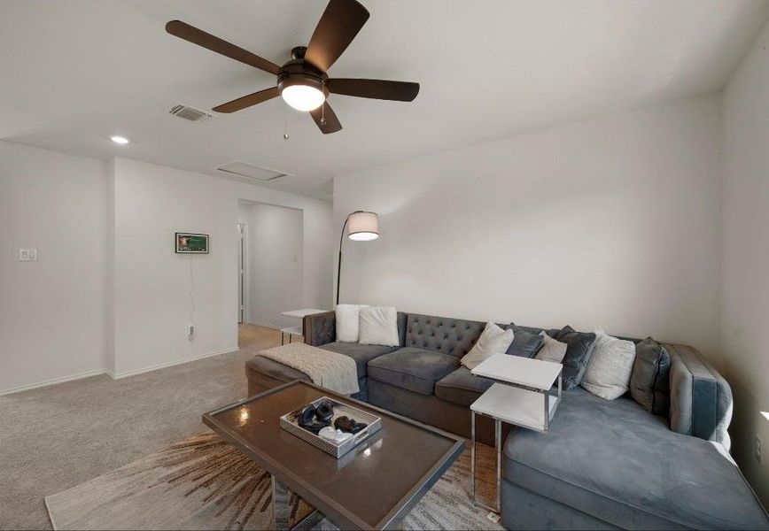 Furnished interior view inside a new home in Sonterra - Cool Water, Jarrell (Image 9).