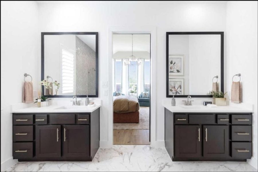 Furnished interior view inside a new home in Canyon Creek Estates, Sherman (Image 8). Furnished interior view inside a new home in Canyon Creek Estates, Sherman (Image 8).