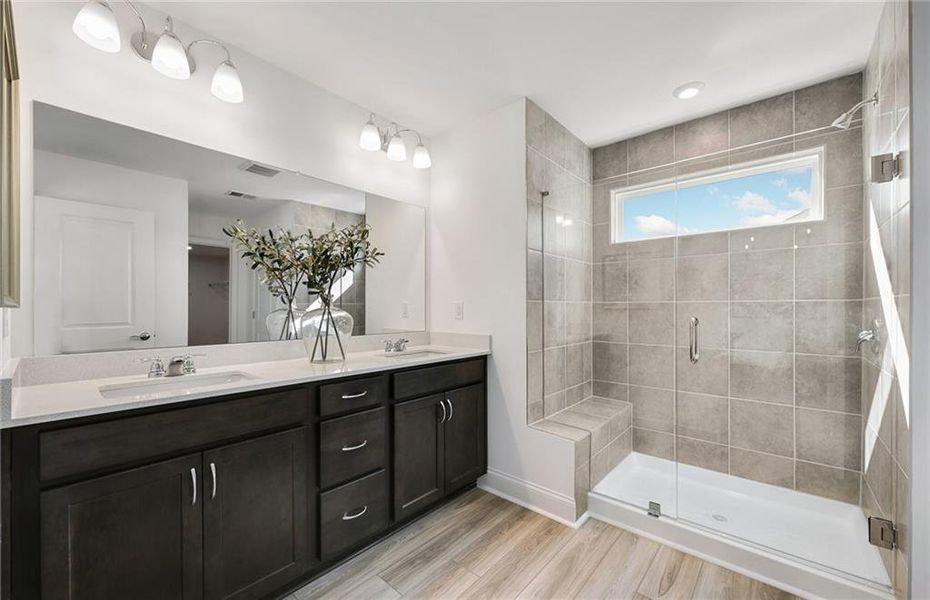Furnished interior view inside a new home in Haverhill Estates, Dacula (Image 27).