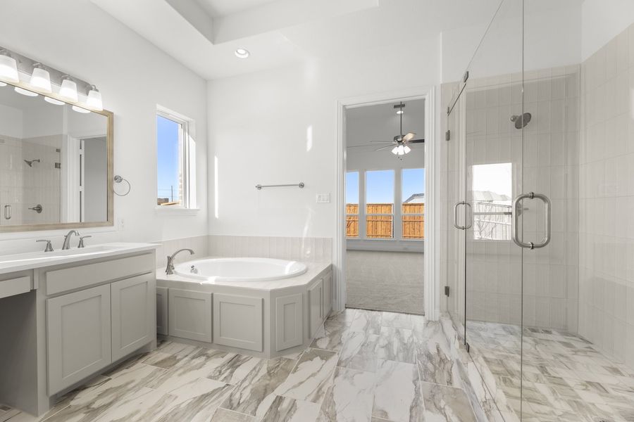 Furnished interior view inside a new home in Nelson Lake Estates, Rockwall (Image 15).