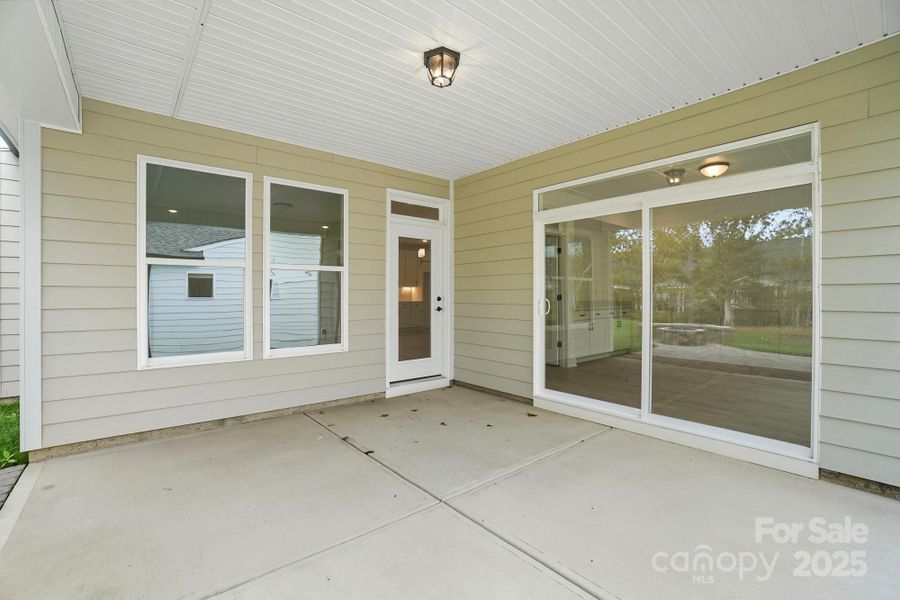 Exterior details and patio area of a home in Heritage - 55+ Community, Indian Trail (Image 20).