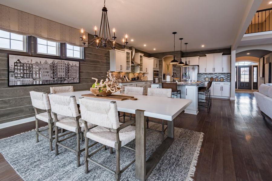 Furnished interior view inside a new home in The Estates and Meadows at Floyds Fork, Louisville (Image 12).
