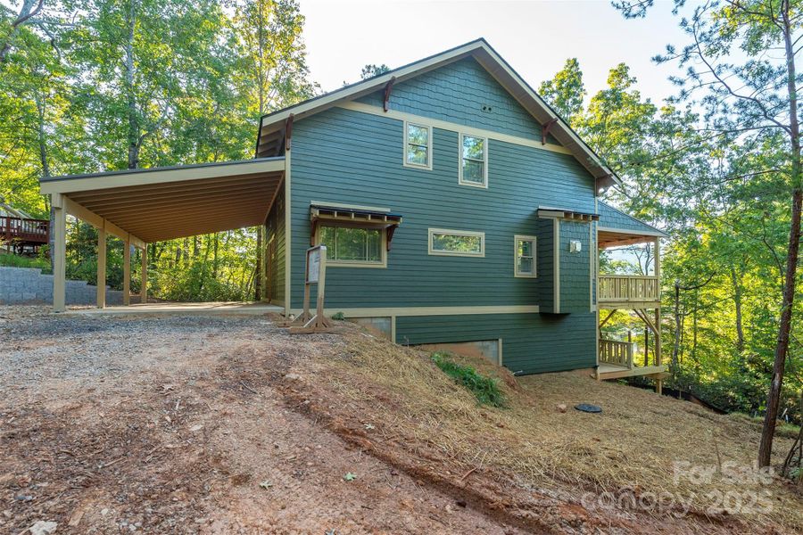 Front exterior of a new home in , Black Mountain, NC, highlighting curb appeal (Image 11).