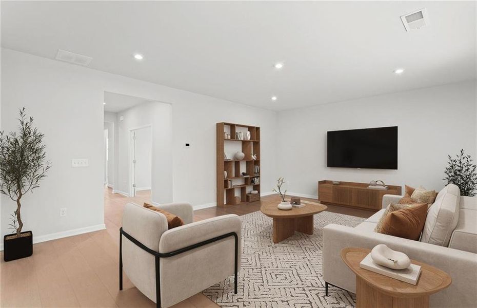 Furnished interior view inside a new home in Linden Grove, Powder Springs (Image 12).