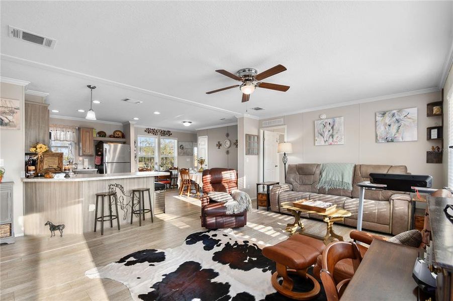 Furnished interior view inside a new home in , Ona (Image 29).