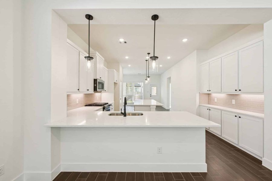 Furnished interior view inside a new home in The Woodlands Hills, Willis (Image 14).