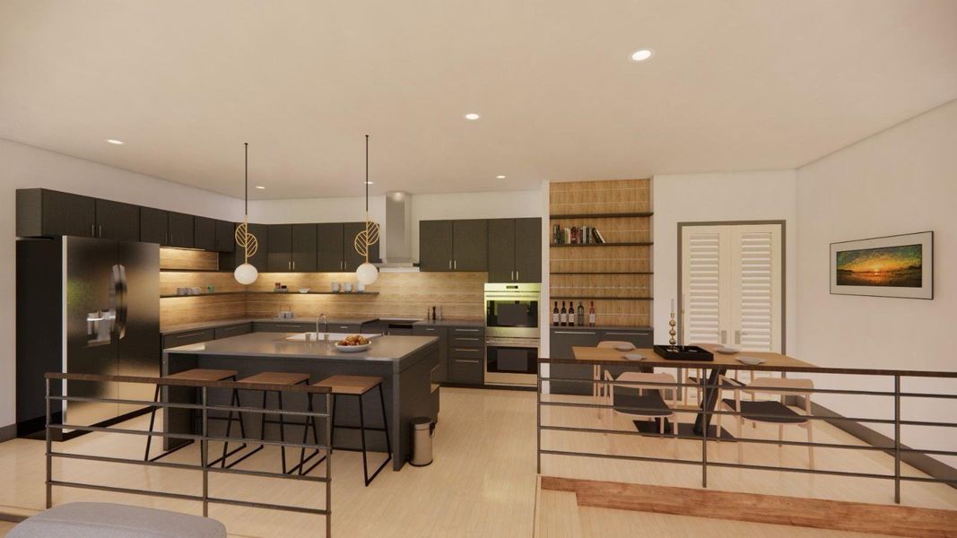 Furnished interior view inside a new home in , Houston (Image 3).