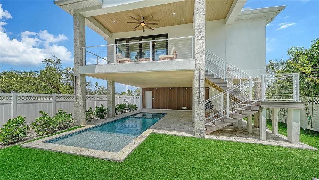 Exterior details and patio area of a home in , Holmes Beach (Image 32). Exterior details and patio area of a home in , Holmes Beach (Image 32).