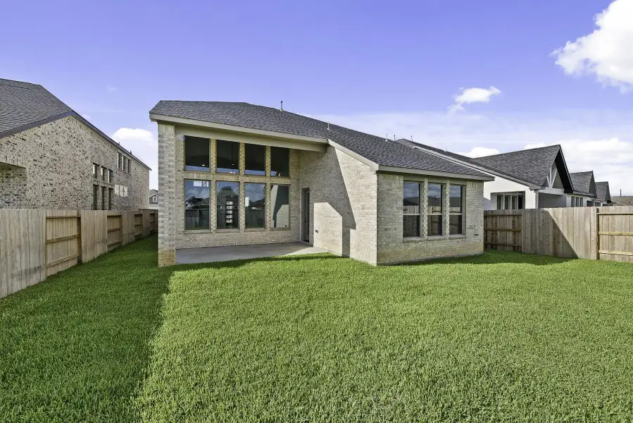 Exterior details and patio area of a home in Sienna, Missouri City (Image 2). Exterior details and patio area of a home in Sienna, Missouri City (Image 2).
