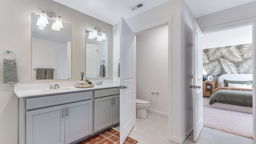 Furnished interior view inside a new home in The Ridge at Lorson Ranch, Colorado Springs (Image 15).
