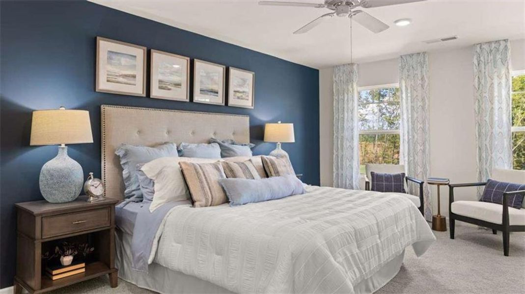 Furnished interior view inside a new home in Jackson Landing, Jefferson (Image 53). Furnished interior view inside a new home in Jackson Landing, Jefferson (Image 53).