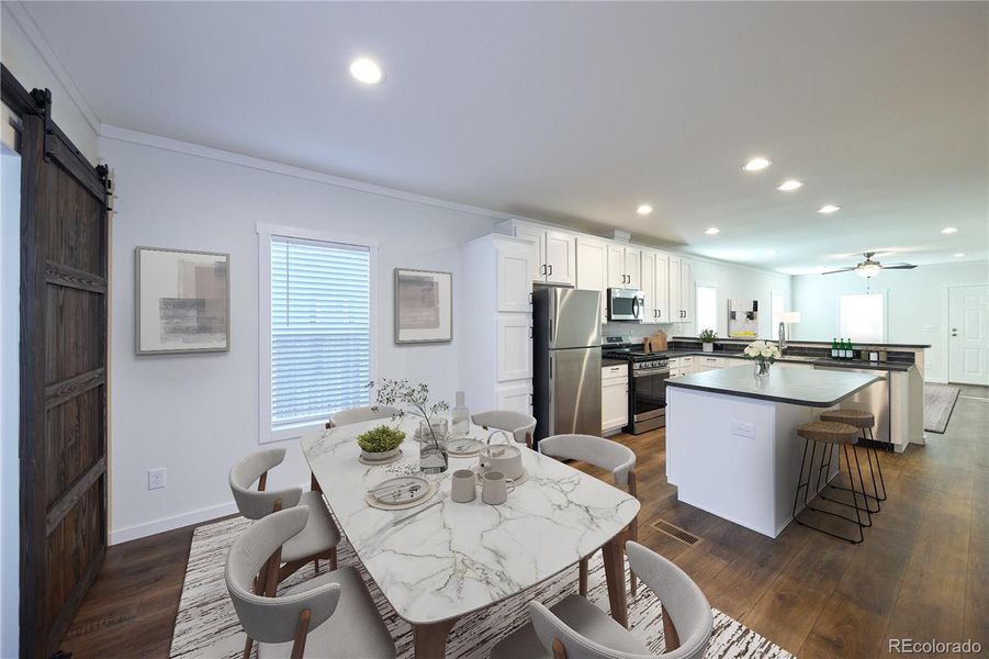 Furnished interior view inside a new home in , Lochbuie (Image 11).