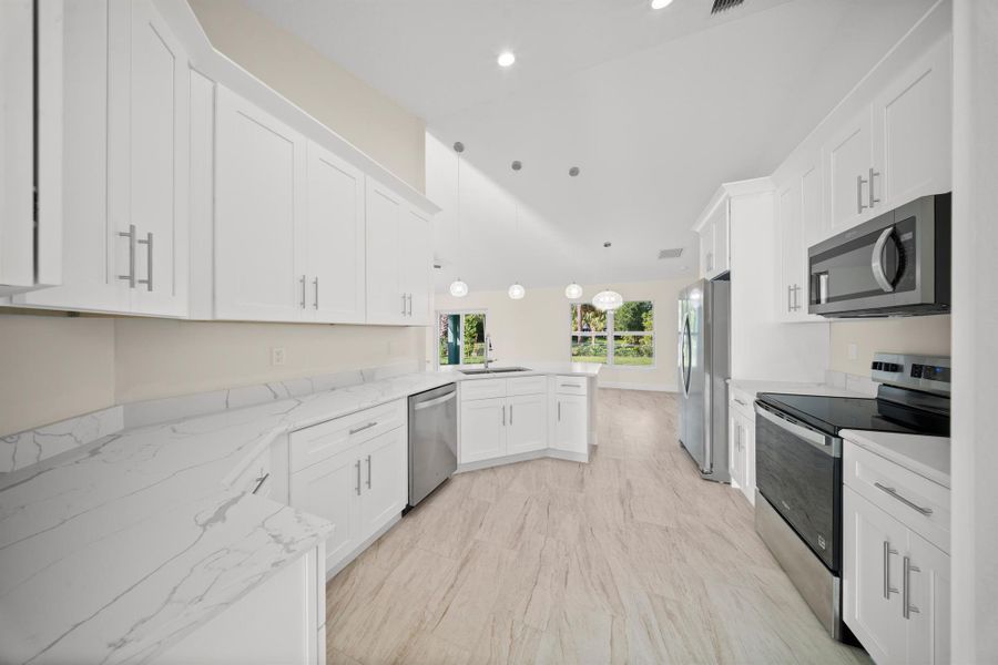 Furnished interior view inside a new home in , Fort Pierce (Image 11).