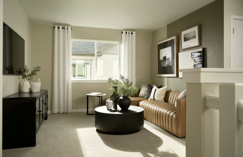 Furnished interior view inside a new home in Barefoot Village, Firestone (Image 3).