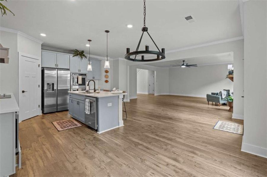 Furnished interior view inside a new home in Silvercrest Lakes, Acworth (Image 16).