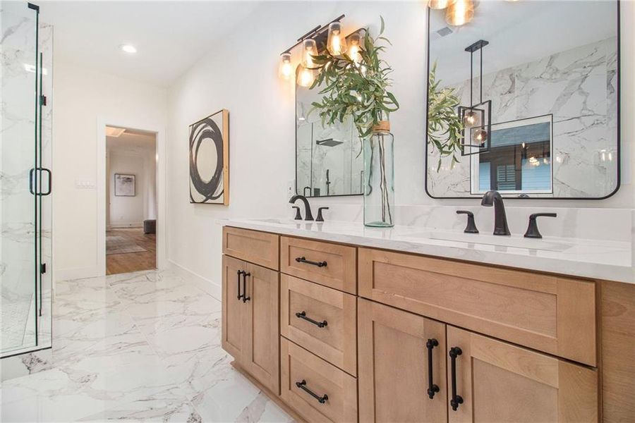 Furnished interior view inside a new home in , Atlanta (Image 11). Furnished interior view inside a new home in , Atlanta (Image 11).