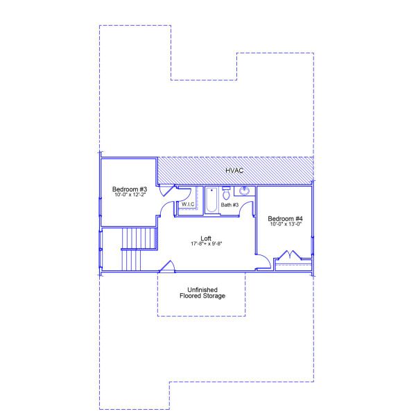 2D floor plan layout of this home in Cottages at Lake Emory, Inman, SC (Image 4).