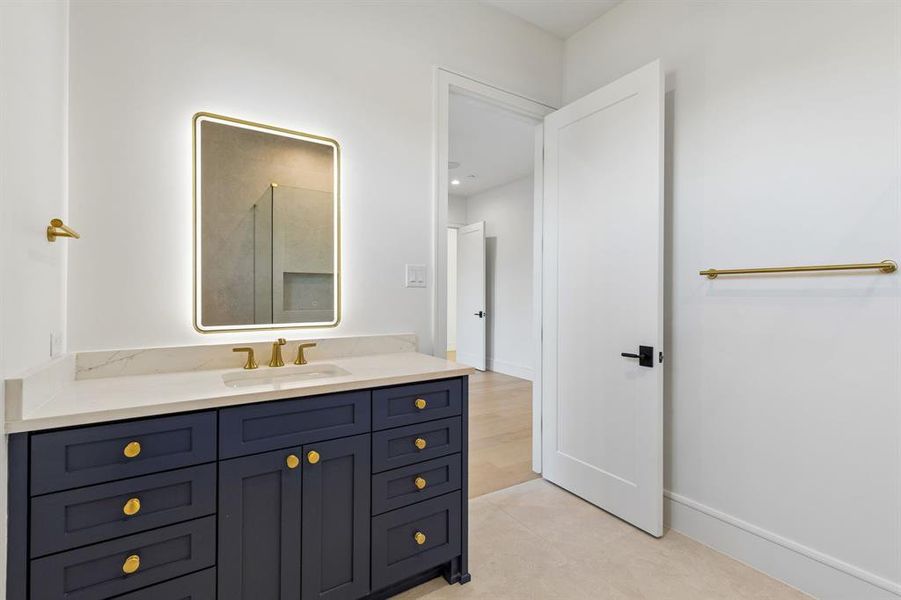 Furnished interior view inside a new home in , Dallas (Image 29).