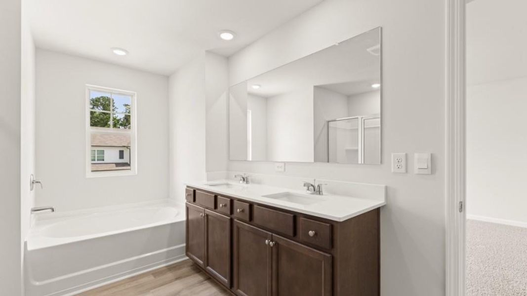 Furnished interior view inside a new home in Liberty Crossing, Braselton (Image 9).