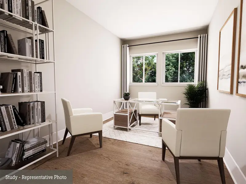 Furnished interior view inside a new home in The Woodlands Hills 70’, Willis (Image 8).