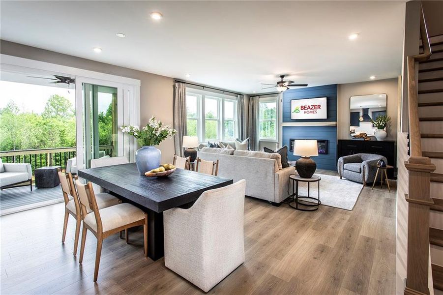 Furnished interior view inside a new home in Hopewell Reserve, Cumming (Image 5). Furnished interior view inside a new home in Hopewell Reserve, Cumming (Image 5).