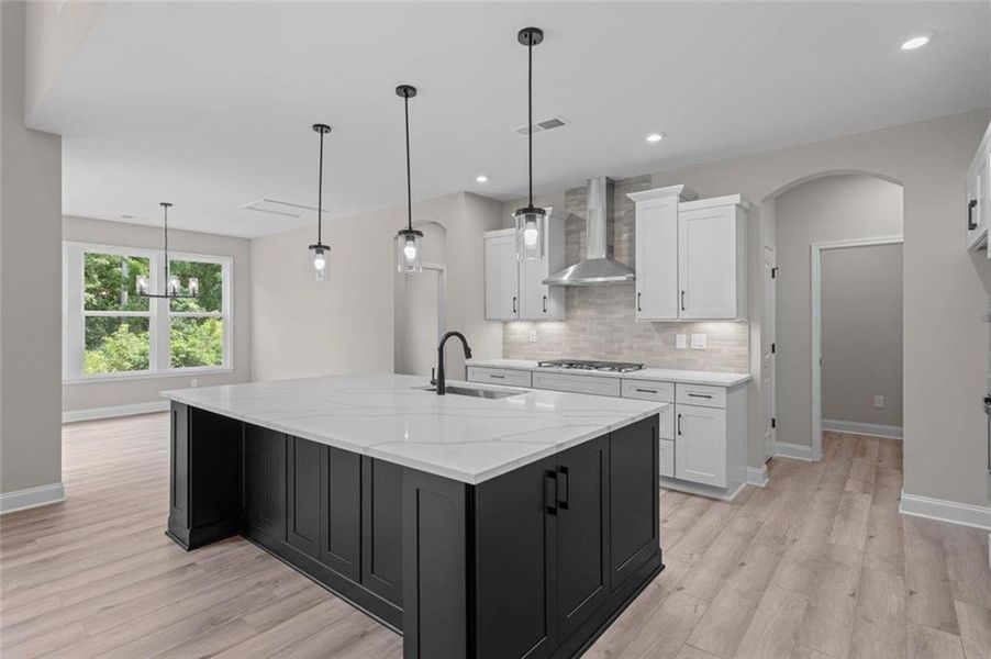 Furnished interior view inside a new home in Hidden Fields, Hoschton (Image 7).