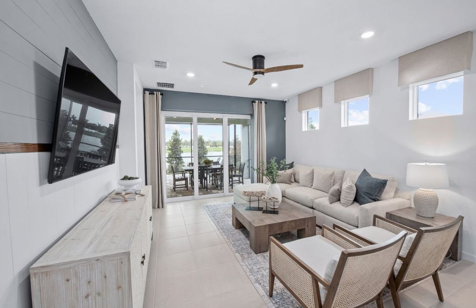 Furnished interior view inside a new home in Del Webb Stone Creek, Ocala (Image 3).