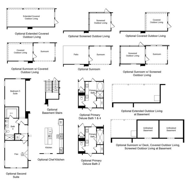 2D floor plan layout of this home in Kennison Creek, Cumming, GA (Image 23).