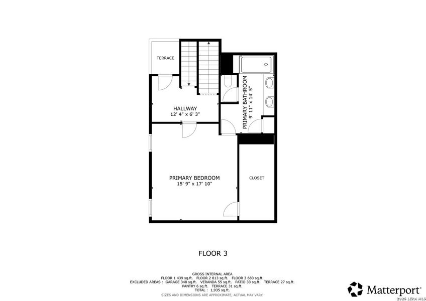 2D floor plan layout of this home in , Austin, TX (Image 9).