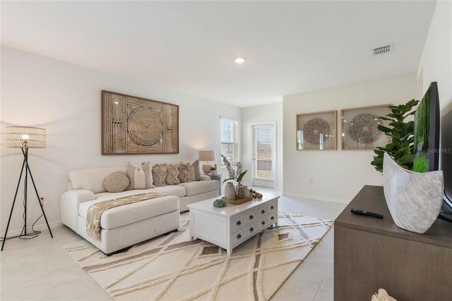 Furnished interior view inside a new home in , Umatilla (Image 15). Furnished interior view inside a new home in , Umatilla (Image 15).