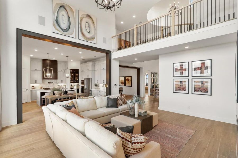 Monterey Model Home Family Room.