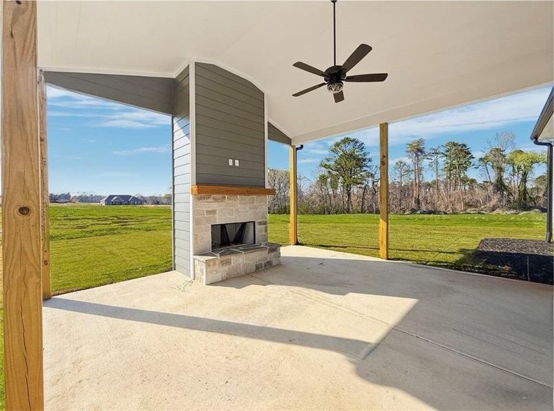 Exterior details and patio area of a home in , Rydal (Image 3).