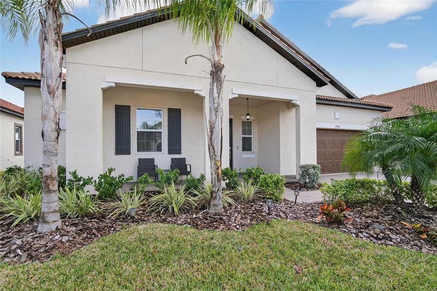 Exterior details and patio area of a home in Southshore Bay: The Estates, Wimauma (Image 44).