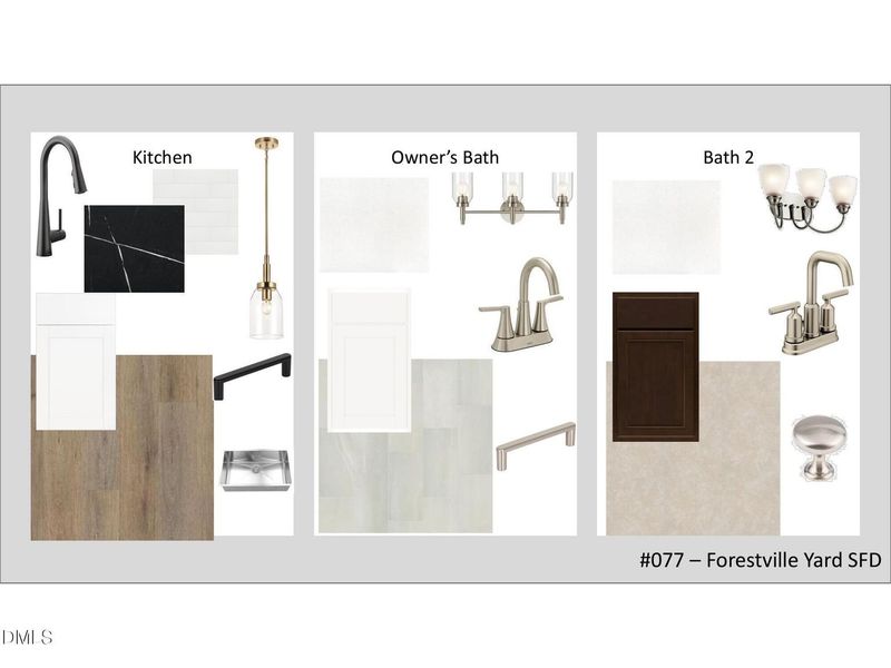 Sample of building materials used in homes in Forestville Yard, Knightdale (Image 4).