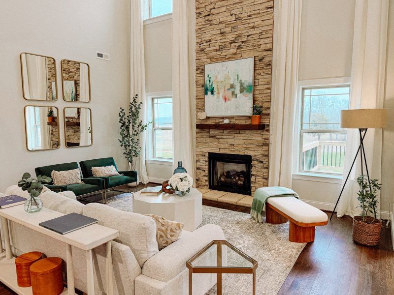 Representative furnished interior of a home built from the Lancaster by Keystone Homes NC in Preserve at Carriage Cove, Oak Ridge (Image 39). Representative furnished interior of a home built from the Lancaster by Keystone Homes NC in Preserve at Carriage Cove, Oak Ridge (Image 39).
