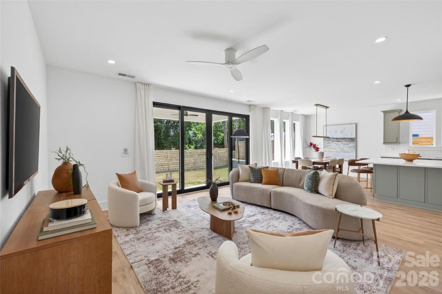 Furnished interior view inside a new home in , Charlotte (Image 18).