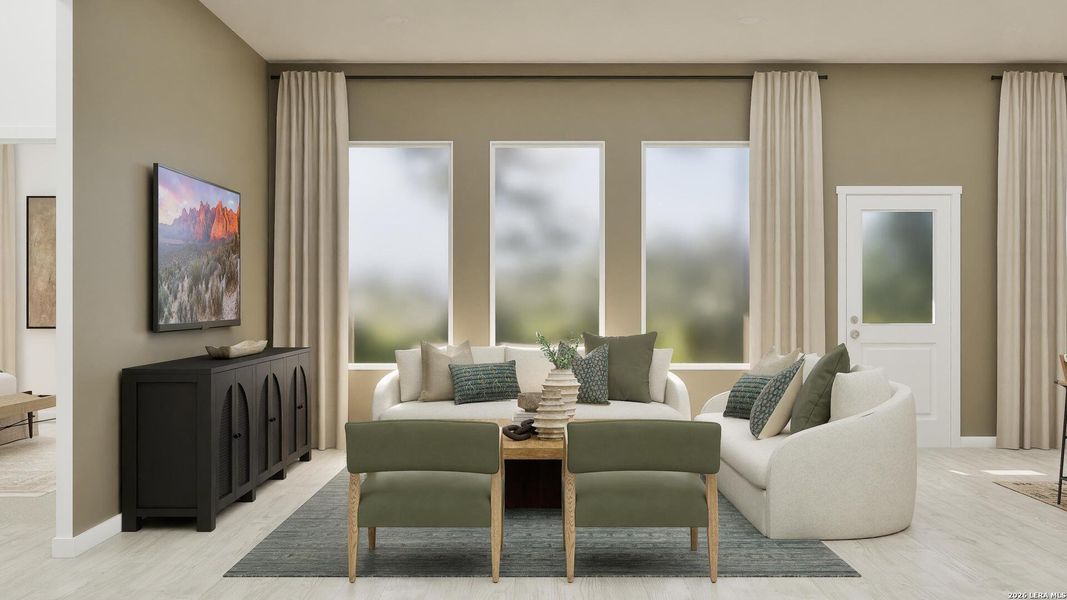 Furnished interior view inside a new home in Navarro Ranch, Seguin (Image 37).