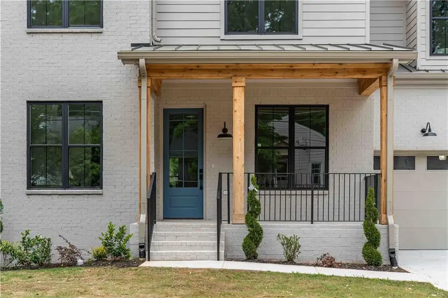 Exterior details and patio area of a home in , Atlanta (Image 3).