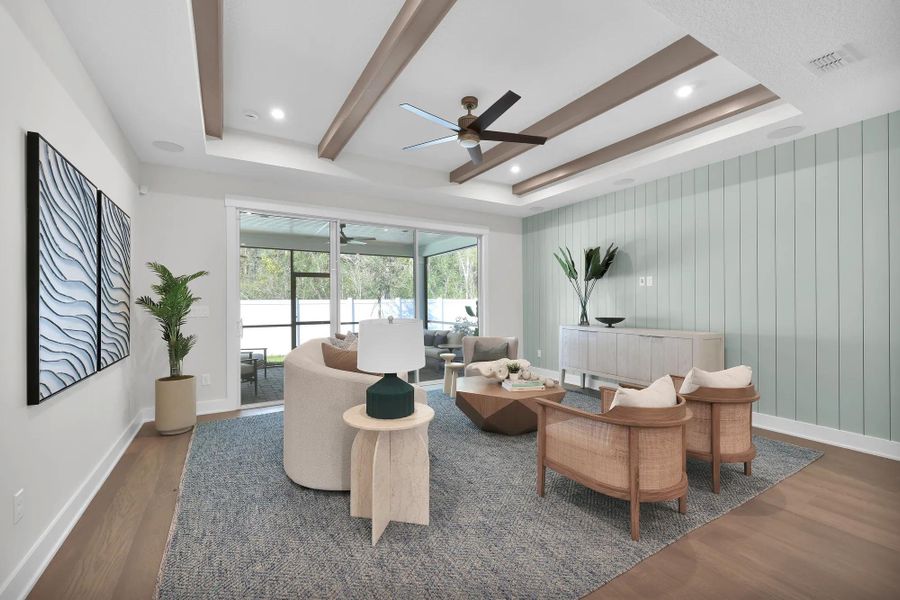 Representative furnished interior of a home built from the Crane II by Drees Custom Homes in McGirt's Creek, Yulee (Image 10). Representative furnished interior of a home built from the Crane II by Drees Custom Homes in McGirt's Creek, Yulee (Image 10).