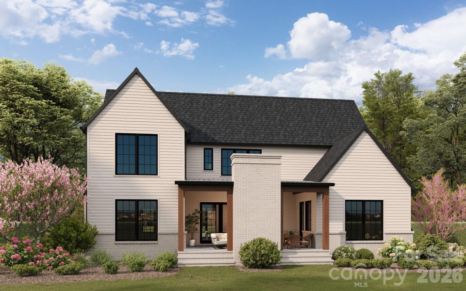 Front exterior of a new home in , Charlotte, NC, highlighting curb appeal (Image 1). Front exterior of a new home in , Charlotte, NC, highlighting curb appeal (Image 1).