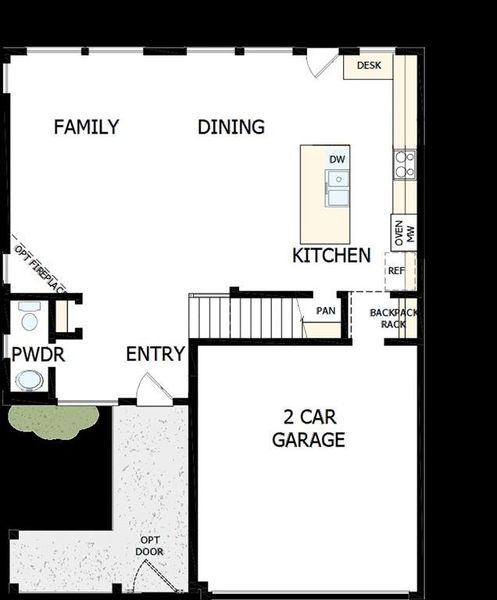 2D floor plan layout of this home in Greenville Heights, Dallas, TX (Image 3).