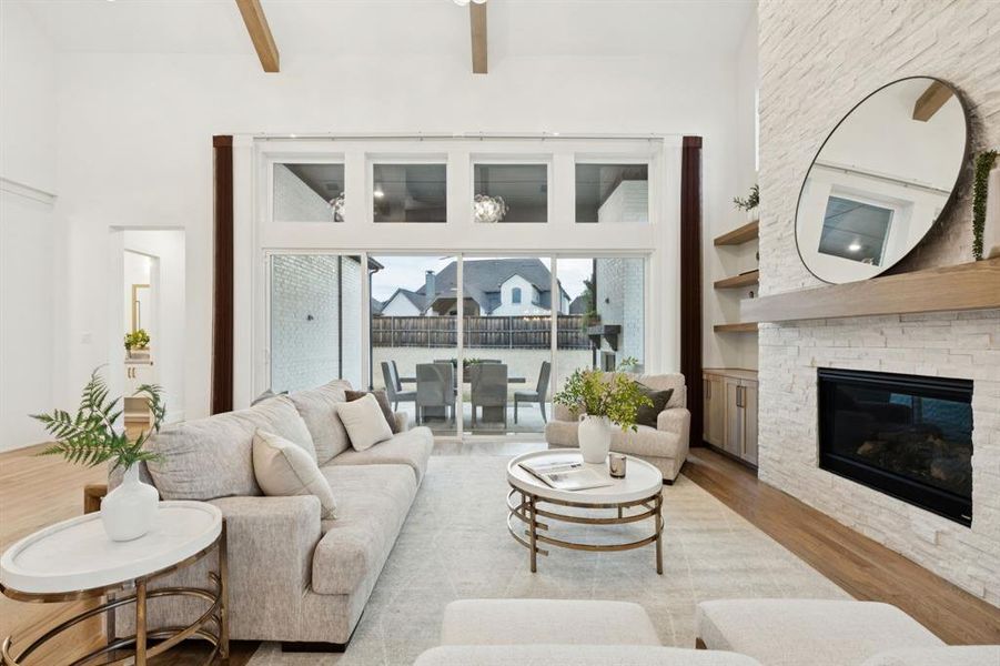 Furnished interior view inside a new home in Edgestone at Legacy, Frisco (Image 29).