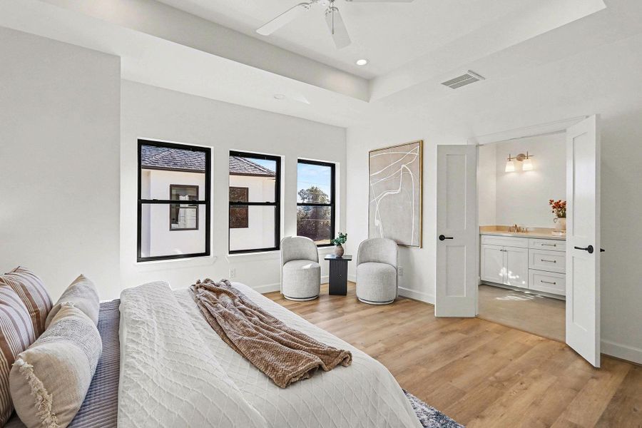 Furnished interior view inside a new home in , Houston (Image 11).