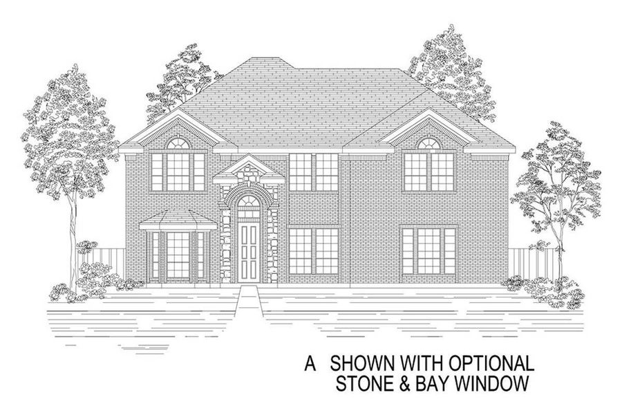 Representative rendering of the exterior for the Stonehaven 2R by First Texas Homes (Image 4).