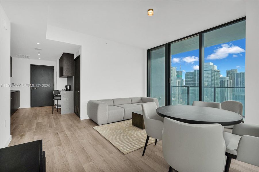 Furnished interior view inside a new home in , Miami (Image 8).
