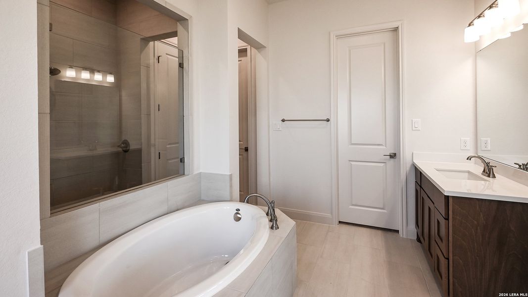 Furnished interior view inside a new home in Meadows of Mill Creek, Seguin (Image 7).