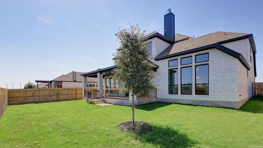 Exterior details and patio area of a home in Alsatian Oaks, Castroville (Image 23). Exterior details and patio area of a home in Alsatian Oaks, Castroville (Image 23).
