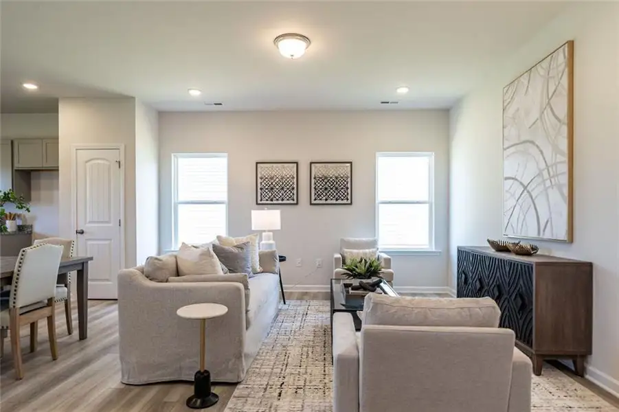 Furnished interior view inside a new home in The Andros, Dalton (Image 6).
